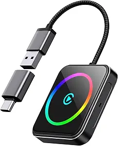 Read more about the article Wireless CarPlay Adapter, Converts Wired to Wireless, Instant Auto-Connect, Low