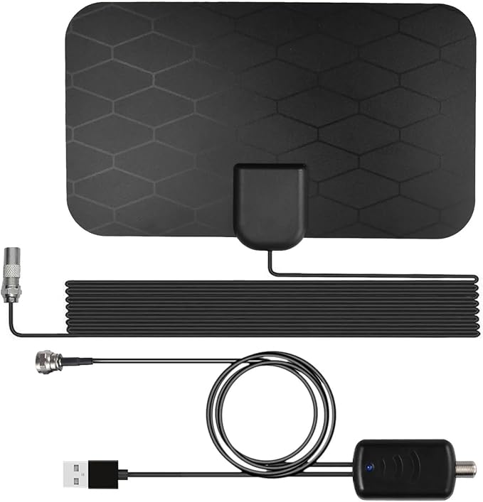 Read more about the article TV Aerial, Digital TV Aerial Indoor 250+ Miles Long Range, Amplified HD TV Antenna for Freeview TV, Support 4K 1080P HDTV