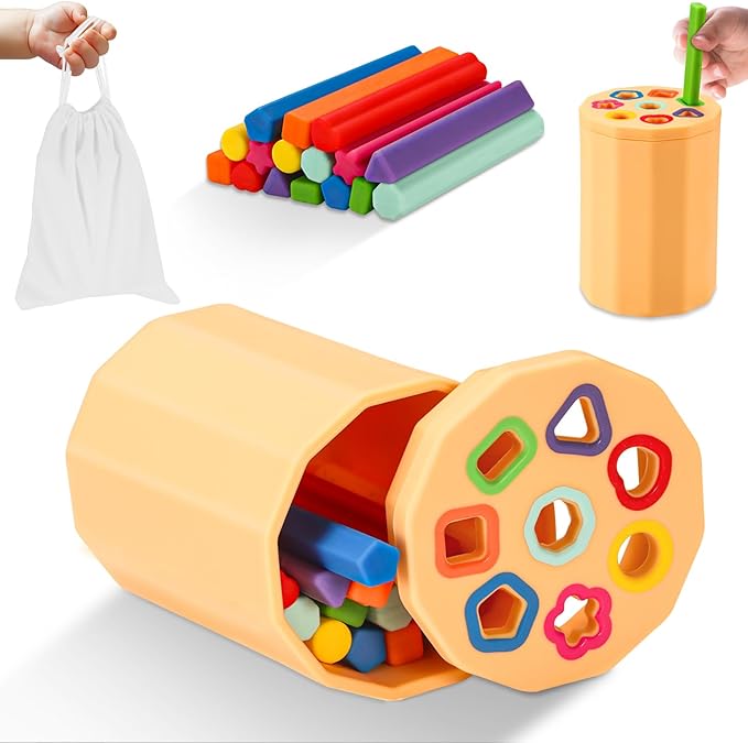 Read more about the article Shape & Color Sorting Montessori Toys for Toddlers 1-3, Soft Silicone Sensory Toys, Preschool Learning Activities Matching Game, Educational Toy for Fine Motor Skills