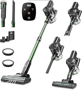 Read more about the article Vexilar Battery Vacuum Cleaner, 60 Mins/45 Kpa/550 W Vacuum Cleaner, Wireless, Brushless Motor, Battery Vacuum Cleaner, Self-Standing, LED Display, 6-in-1, Super Quiet for Home/Car, Hard Floors [Energy Class A+++]