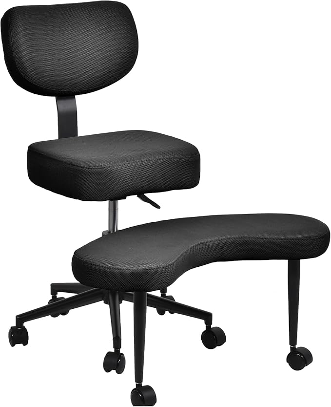 Read more about the article Ergonomic Cross Legged Chair, 360° Swivel Meditation Chair with Wheels, for ADHD Strong Lumbar Support for Home Office