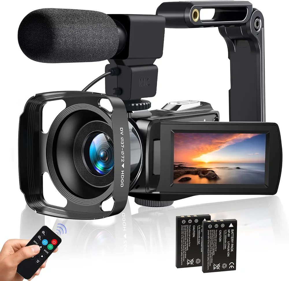 Read more about the article Camcorder Video Camera 4K HD 48MP Vlogging Camera for YouTube 3.0″ Touch Screen Camcorder, 18X Digital Zoom Camera