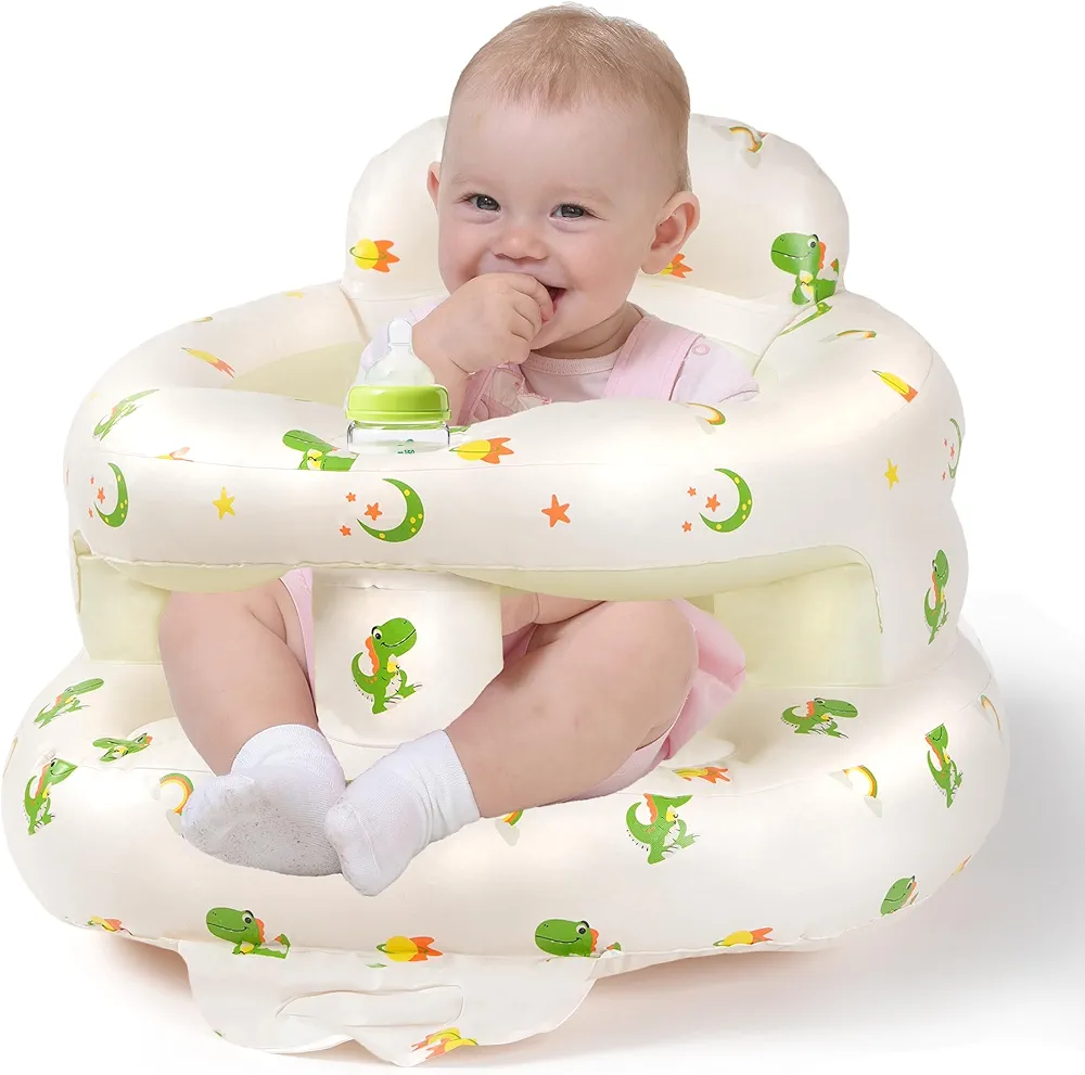 Read more about the article Inflatable Baby Seat for Babies 3-36 Months, Aloxina Sit Me Up Floor Chair with Built-in Air Pump
