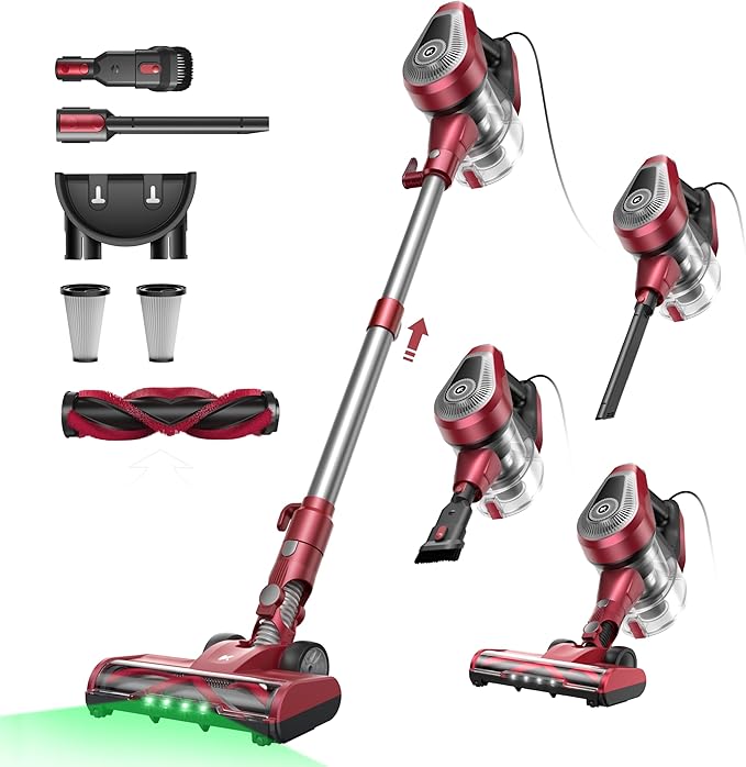Read more about the article Vexilar C8 Vacuum Cleaner with Cable – 600 W/60 kPa Handheld Vacuum Cleaner with 7 m Cable Length, Tangle-Free Electric Upgrade Floor Brush, 1.5 L Bagless Container for Hard Floors, Carpets, Pet Hair [Energy Class A+++]