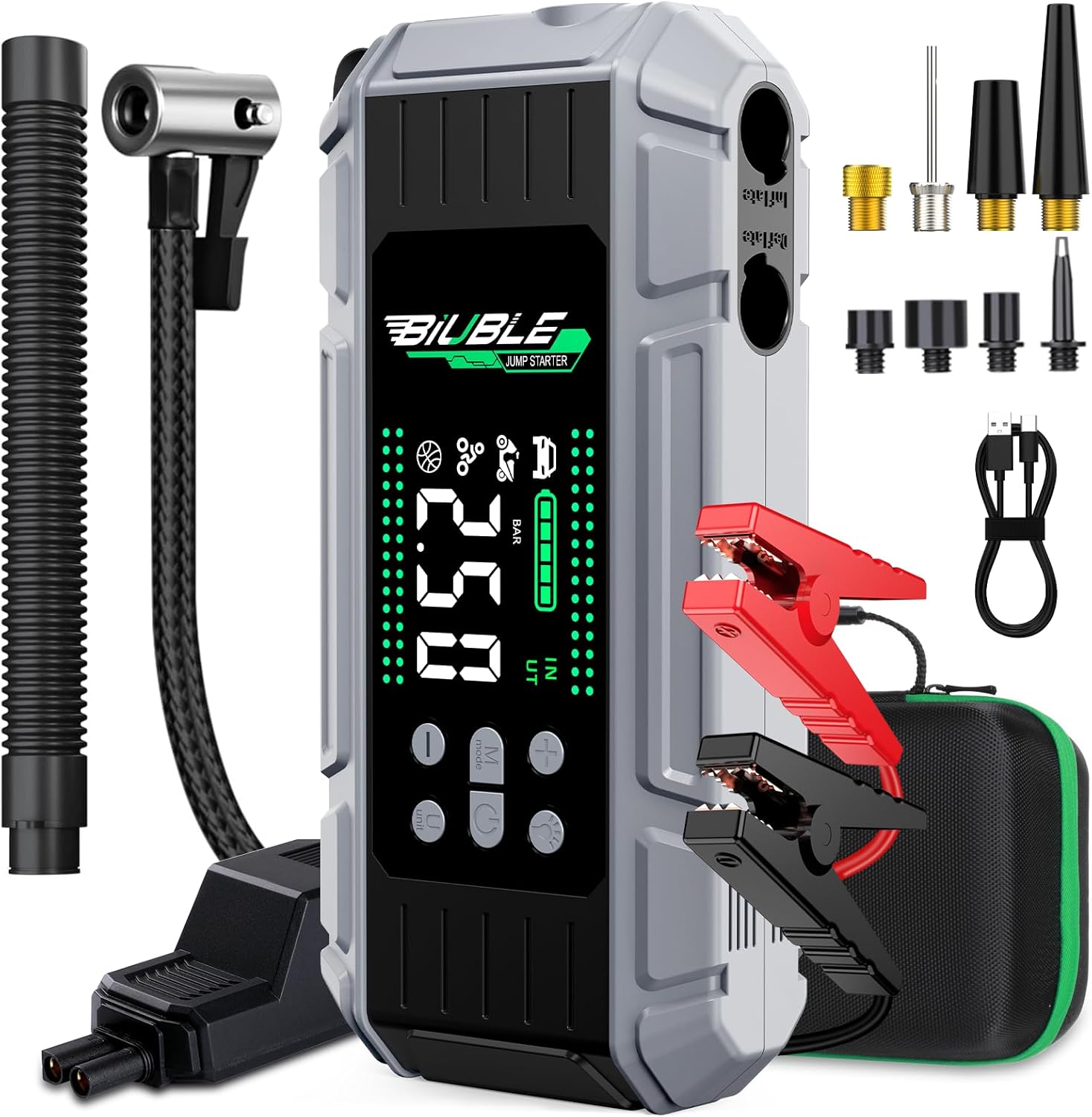Read more about the article 8000A Jump Starter with Air Inflator