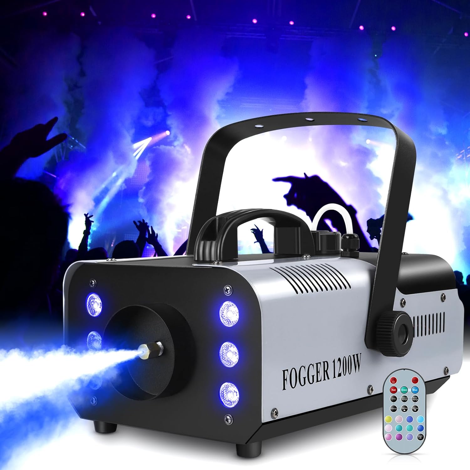Read more about the article 1200W Fog Machine with RGB 6LEDs