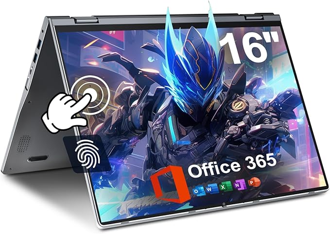 Read more about the article jumper Laptop, 16 Inch IPS FHD Touchscreen Laptop, 640 GB Storage, 16 GB DDR4, 1 Year Office 365, QWERTZ Keyboard with Backlight, Fingerprint Reader, WiFi 6, 1920 x 1200, 7000 mAh Battery