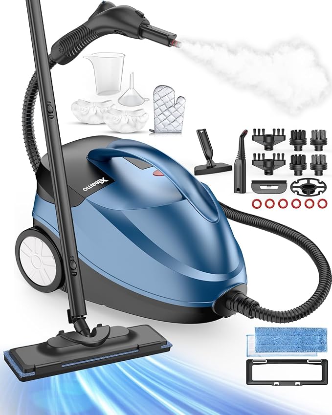 Read more about the article Pressurized Handheld Steam Cleaner for Home Use with 30 Accessories – Heavy Duty Portable Steamer with 1.5L Tank for Tile Floors