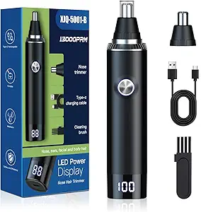 Read more about the article Ear and Nose Hair Trimmer for Men, 2025 Professional Painless USB Rechargeable Eyebrow & Facial Hair Trimmer