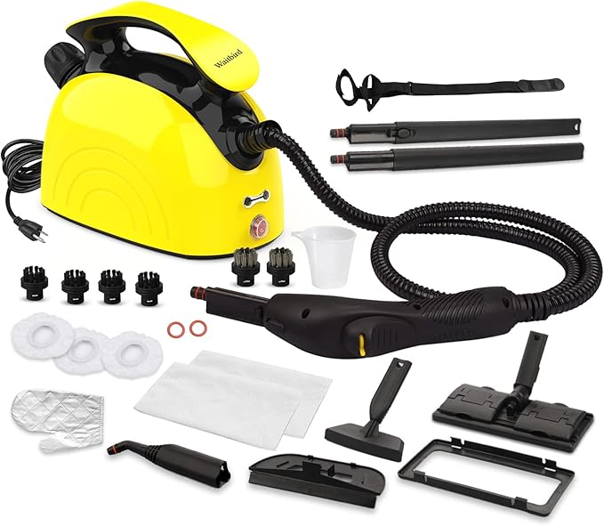 Read more about the article Waitbird Steam Cleaner with 21 Accessories, 248°F High Temperature, 1.1L Water Tank, for Floors, Sofas, Windows, Kitchen, Toilet, Car & More