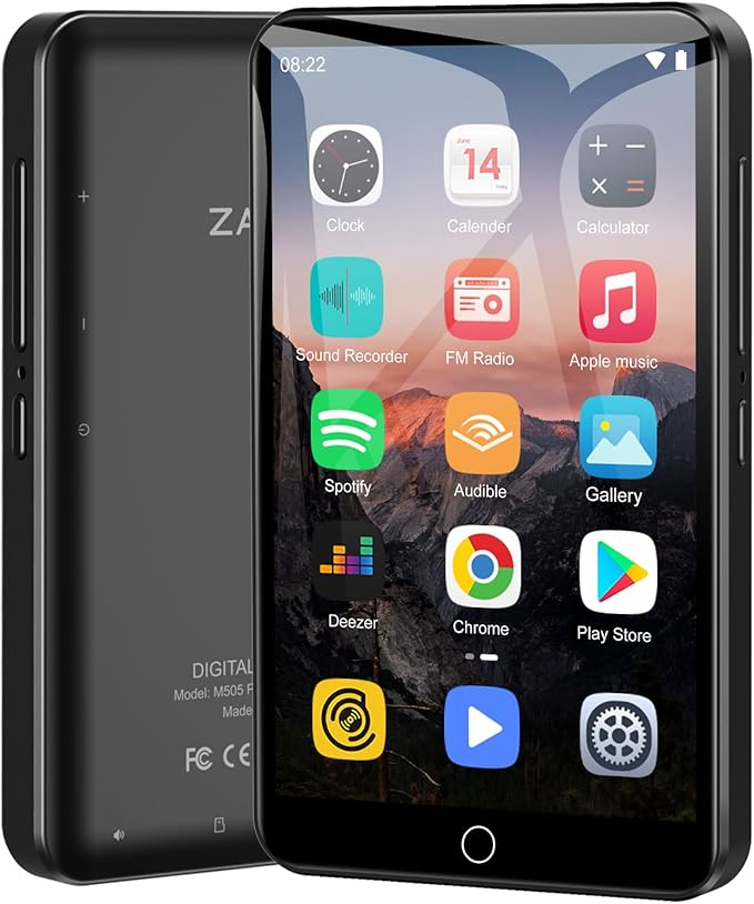 Read more about the article 80 GB MP3 Player with WiFi and Bluetooth, 4 Inch Touch Screen, Music Player for Children, Android MP4 Player with Spotify, Audible, Amazon Music, Deezer, Play Store (Black)