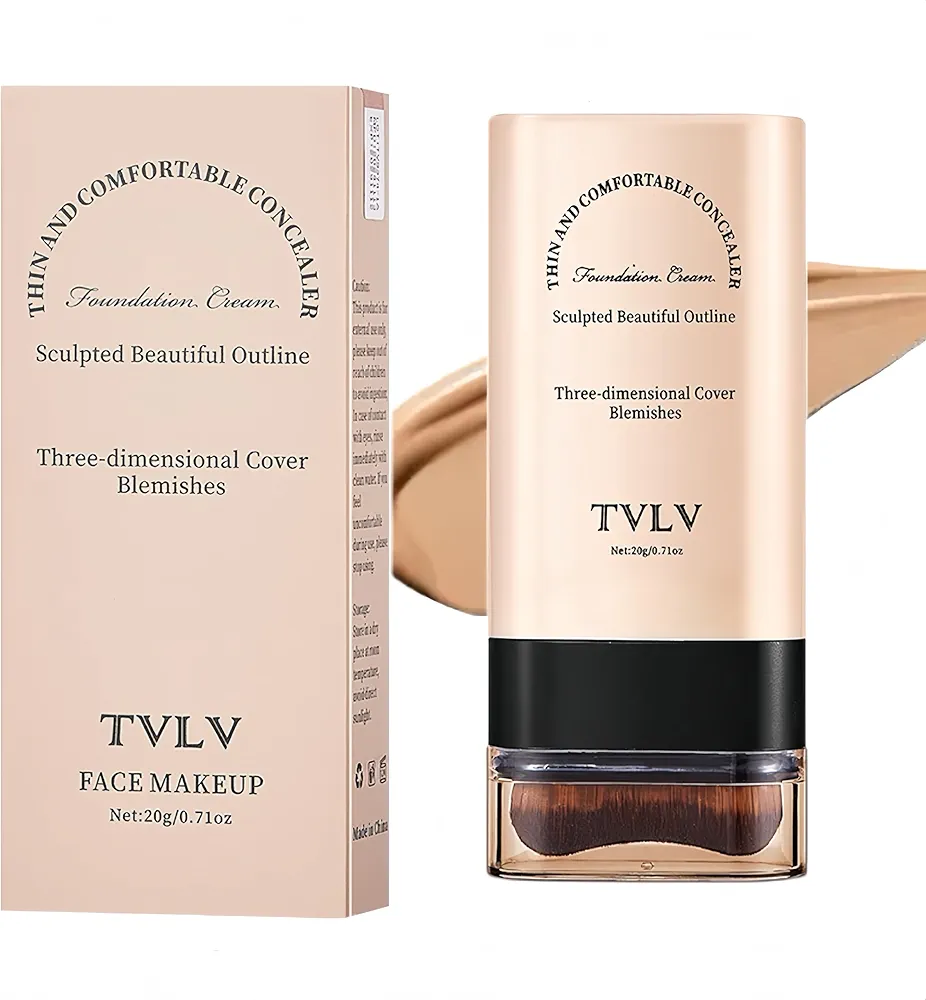Read more about the article Face And Body Moisturizing Concealer Foundation,Flawlessly Covers Dark Circles, Wrinkles, Fine Lines. Features A Built-in Soft,Dense Brush Head