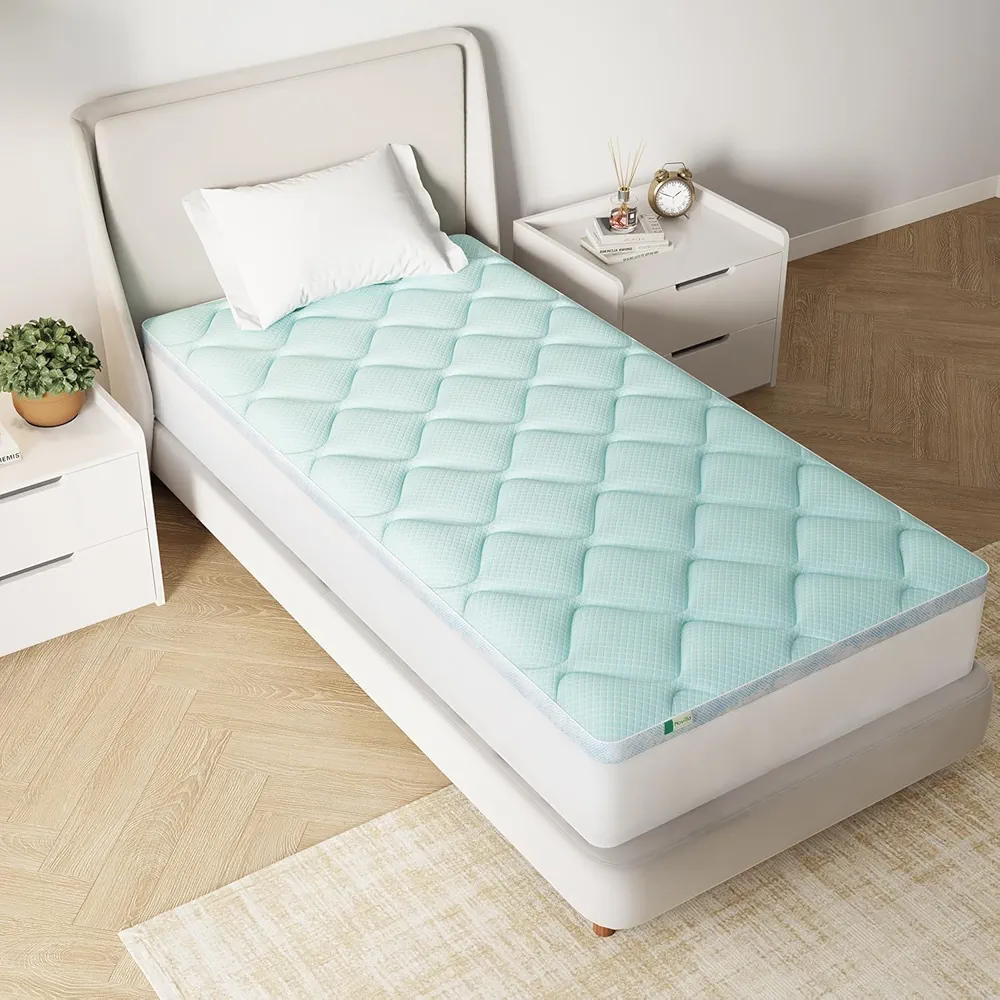 Read more about the article Novilla Cooling Mattress Topper Twin Size, Memory Foam Mattress Topper Dual Layer, Breathable Mattress Protector for 8-21
