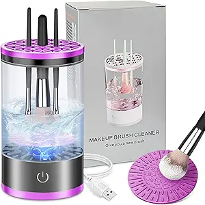 Read more about the article Electric Makeup Brush Cleaner, Quick Efficient Machine for Deep Cleaning All Types of Brushes, Portable Compact Design for Travel Home Use