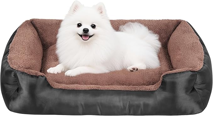 Read more about the article Yeprel Medium Dog Bed, Washable Dogs Beds for Medium Dogs, Rectangle Pet Beds Soft Calming Puppy Beds with Non-Slip Bottom, 70x50x18cm, Black