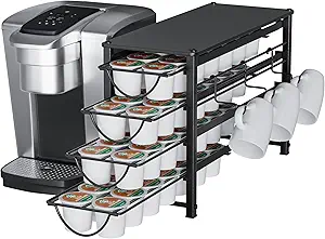 Read more about the article k-cup metal storage drawer holds 56 capsules 3 cup rack