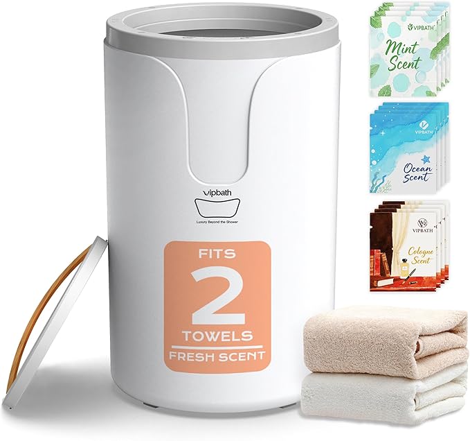 Read more about the article 20L Luxury Towel Warmer Gift-Ready Box, Dual Heat, 24H Timer, Stainless Steel Interior, Anti-Tip Auto Shut-Off, Includes 12 Fragrance Discs, Perfect Spa-Inspired Gift for