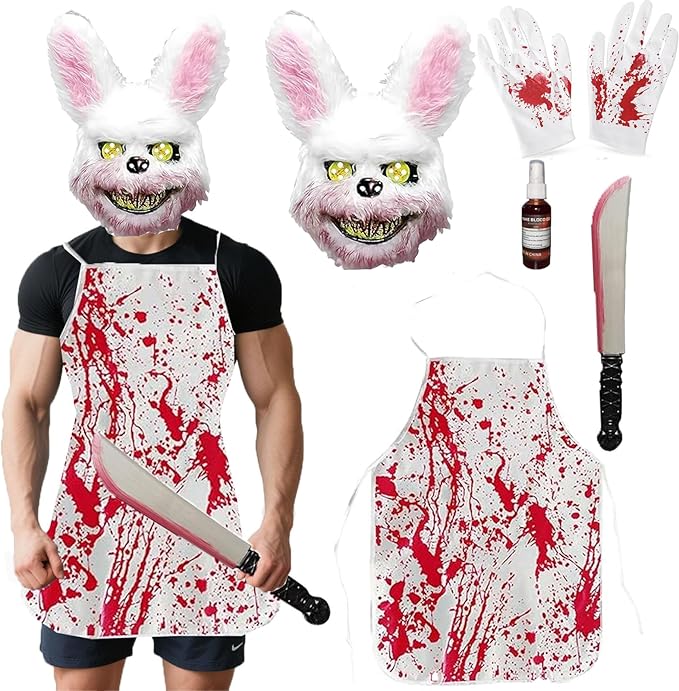 Read more about the article magnetspiele Horror Rabbit Mask, Halloween Masks, Horror Rabbit Mask, Scary Halloween Mask for Adults Children, Bloody Rabbit Masks for Halloween