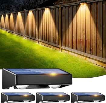 Read more about the article sununiny Solar Fence Lights Outdoor Garden,4 Pack Solar Garden Lights IP65 Waterproof,9 Colors 11 Modes RGB Wall Fence Lights Solar Powered for Outside Backyard,Pathway,Yard