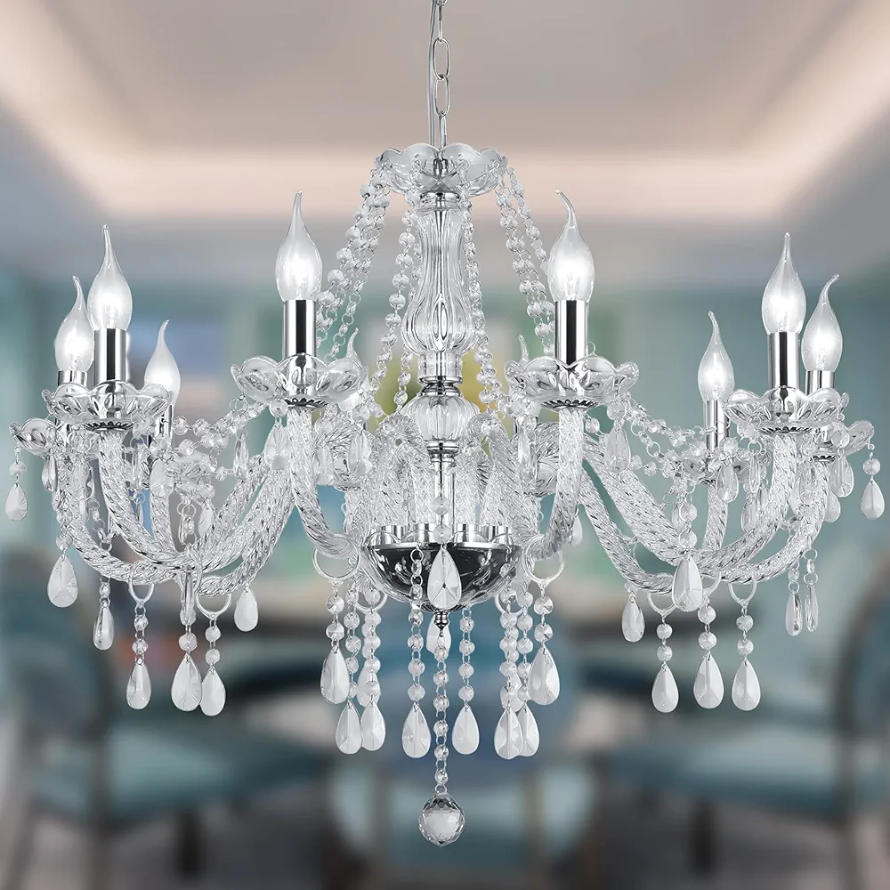 Read more about the article Silver Color Luxurious Candle Crystal Chandelier