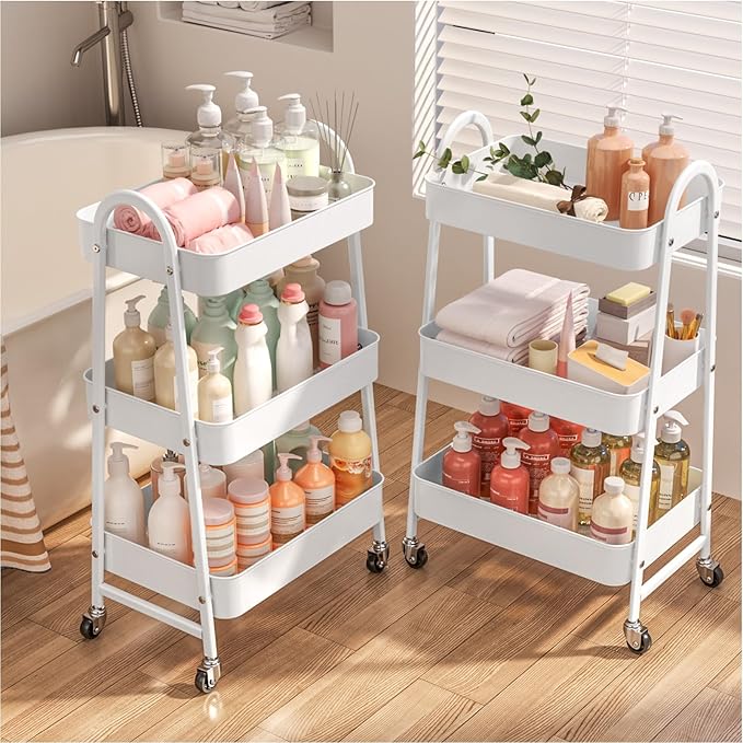 Read more about the article 3 Tier Metal Storage Trolley with Wheels