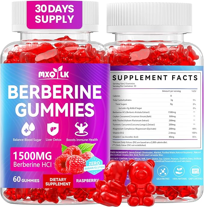 Read more about the article Berberine Gummies 1500mg