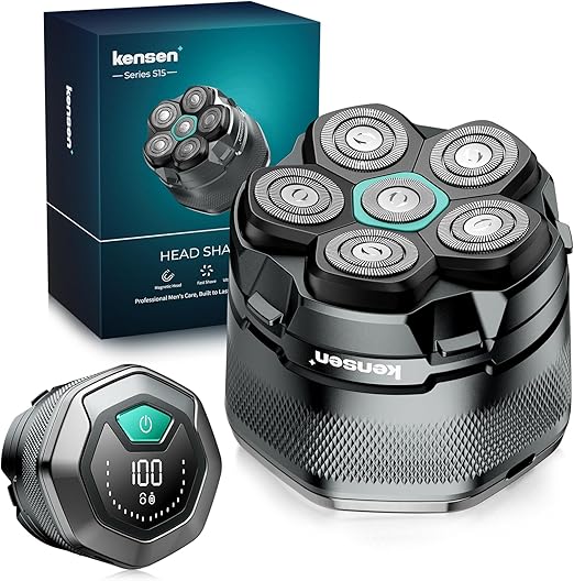 Read more about the article Bald Razor Men’s kensen Head Shaver Bald Waterproof Head Razor Men’s Rechargeable Type C Razor Head Bald Magnetic Head Shaver Men Easy to Clean Battery Life 160 Mins