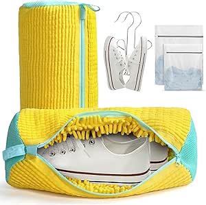 Read more about the article 6PCS Shoe Washing Machine Bag Set – Sneaker Protector Bag for Washing Machine with Secure Zipper, 360° Non-Scratch Cleaning & Tumble Dryer Safe, Shoe Cleaning Bag for All Shoes