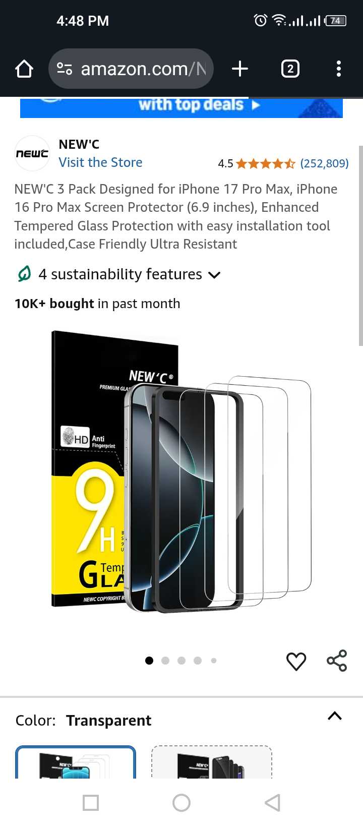 Read more about the article iPhone 17 pro max screen protector