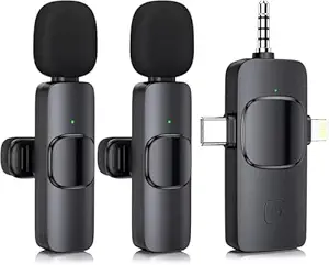 Read more about the article Three-in-One Wireless Lavalier Microphone,for iPhone, iPad,
