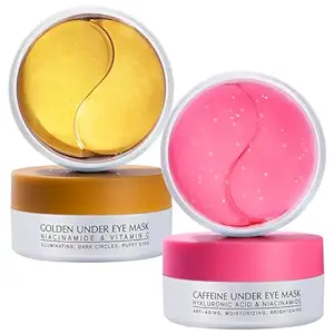Read more about the article Under Eye Patches Kit: 120 Pcs Rosy Caffeine & 24K Gold Gel Eye Mask for Dark Circles, Puffiness and Wrinkles – Anti-Aging Pads with Niacinamide