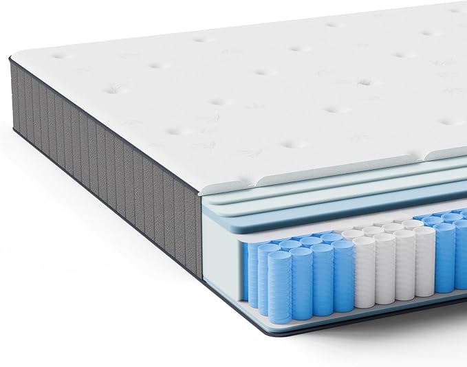 Read more about the article ROYGBIV Pocket Spring Mattress 25 cm H3-7 Zones with Diatom Foam and Orthopaedic Support (90 x 200 x 25 cm)