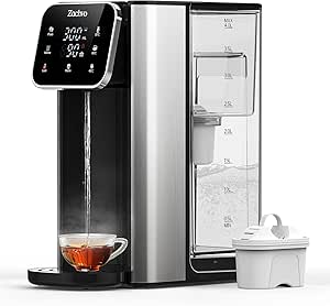 Read more about the article ZACHVO Hot Water Dispenser UR05-2200W Hot Water in Seconds, 4 Temperature Levels & 3 Water Quantities, 4L Tank, Compact & Energy Efficient, Heat Protection Child Lock, for Kitchen & Office, Activated