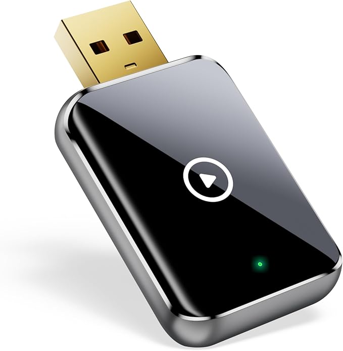 Read more about the article 2025 Wireless Carplay Adapter for iPhone – Converts Wired to Wireless Carplay Adapter, Mini Plug & Play Carplay for Cars from 2017 & for iPhone iOS 10+, USB & Type-C