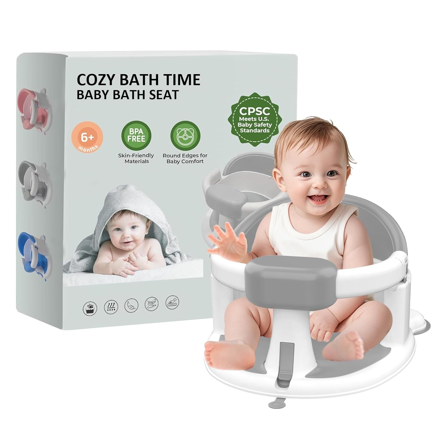 Read more about the article Baby Bath Seat for Babies 6 Months & Up, 360°Protection Bath Seats for Babies Sitting