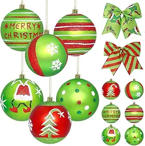 Read more about the article 12 Pack Christmas Ball Ornaments with 2 Bonus Bows