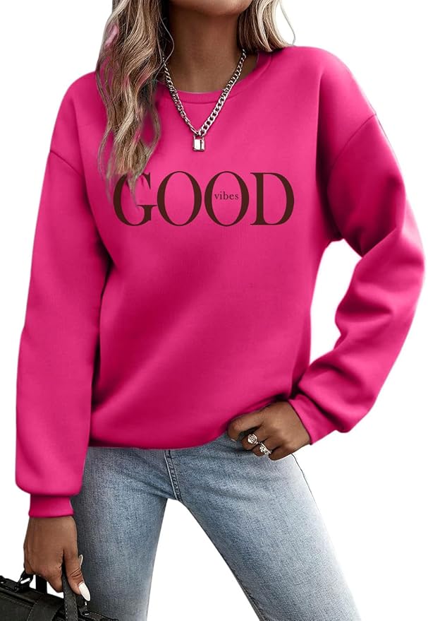 Read more about the article Godoboo Pullover Women’s Sweatshirt Fleece Pullover Sport Cotton Sweat Pullover Letter Print Autumn Jumper Basic Thermal Casual Without Hood