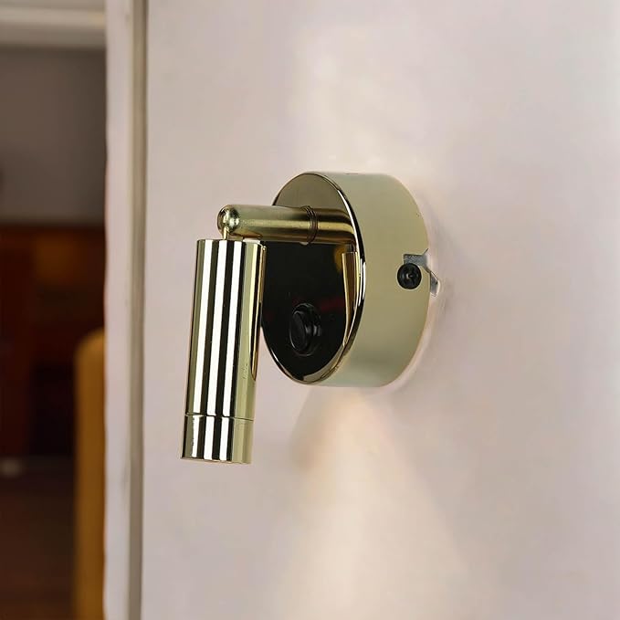 Read more about the article Licht-Erlebnisse Pasa LED Wall Spotlight Metal in Gold Living Room Bedroom Office Height 11 cm 3 W with Switch Flexible Adjustable Elegant Modern Wall Light Hallway [Energy Class F]