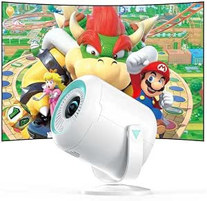 Read more about the article Mini Projector Supports 1080P, Mini Portable Projector with WiFi and Bluetooth, Projector Portable with 270° Rotation E-Focus, 200 Inch Screen, Projector Compatible with Smartphone