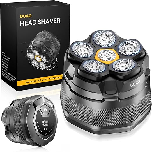 Read more about the article Bald Razor Men, DOAO 2025 Improved Waterproof 6D Flexible Bald Razor, Magnetic Floating Head, Wet and Dry, Travel Essentials, USB-C Port