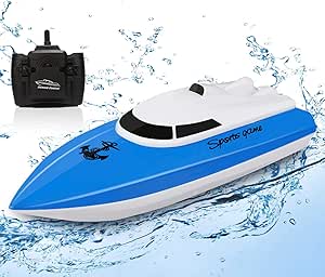 Read more about the article RC Boat for Kids, 100+ Mins Play Time Remote Control Boats, 2.4 GHz High Speed Mini RC Racing Boats for Lake/Pool/Pond with 1800mAh Battery, Water Play Toy Gift for Boys&Girls-Blue