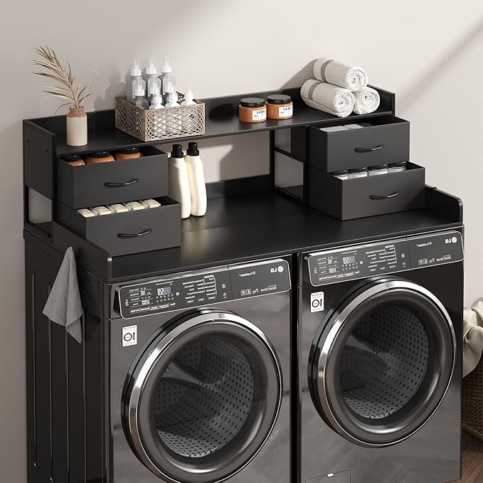Read more about the article 4 Drawers Washer Dryer Countertop with Shelf
