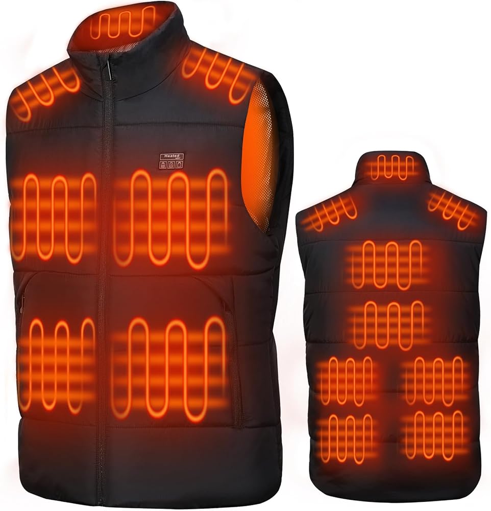 Read more about the article CaiQiXuan Heated Gilet for Men Women（No Battery Pack Included）, 8 Heating Zones 3 Temperature Levels, Electric Lightweight Heated Vest for Men, Rechargeable Heating Jacket Coat for Fishing, Skiing