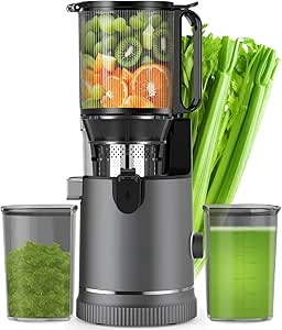 Read more about the article Juicer – Slow Juicer with 147 mm Filling Shaft and 400 W Motor | High Juice Yield & Nutrient Retention | 1.8 L Capacity Including 2 Glasses | Juicer for Whole Fruit & Vegetables