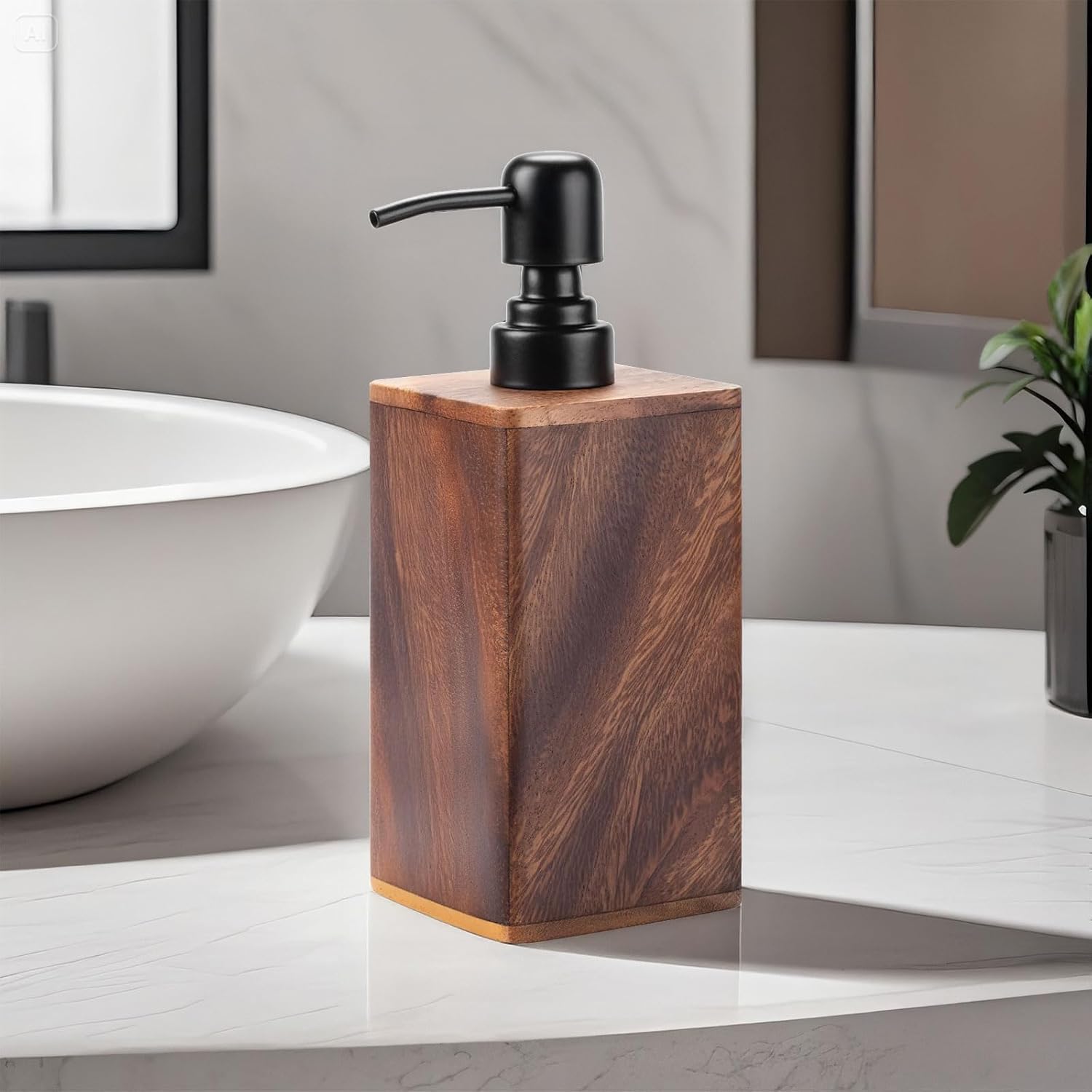 Read more about the article 400ml Solid Wood Soap Dispenser
