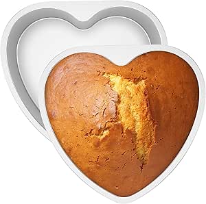Read more about the article 2 Pcs Heart Shaped Cake Tin 10 Inch Love Cake Moulds Reusable Nonstick Heart Shape Cake Pans Cake Baking Tray Cheesecake Molds Heat Resistant Cake Tins Baking DIY for Wedding Birthday Family Occasions