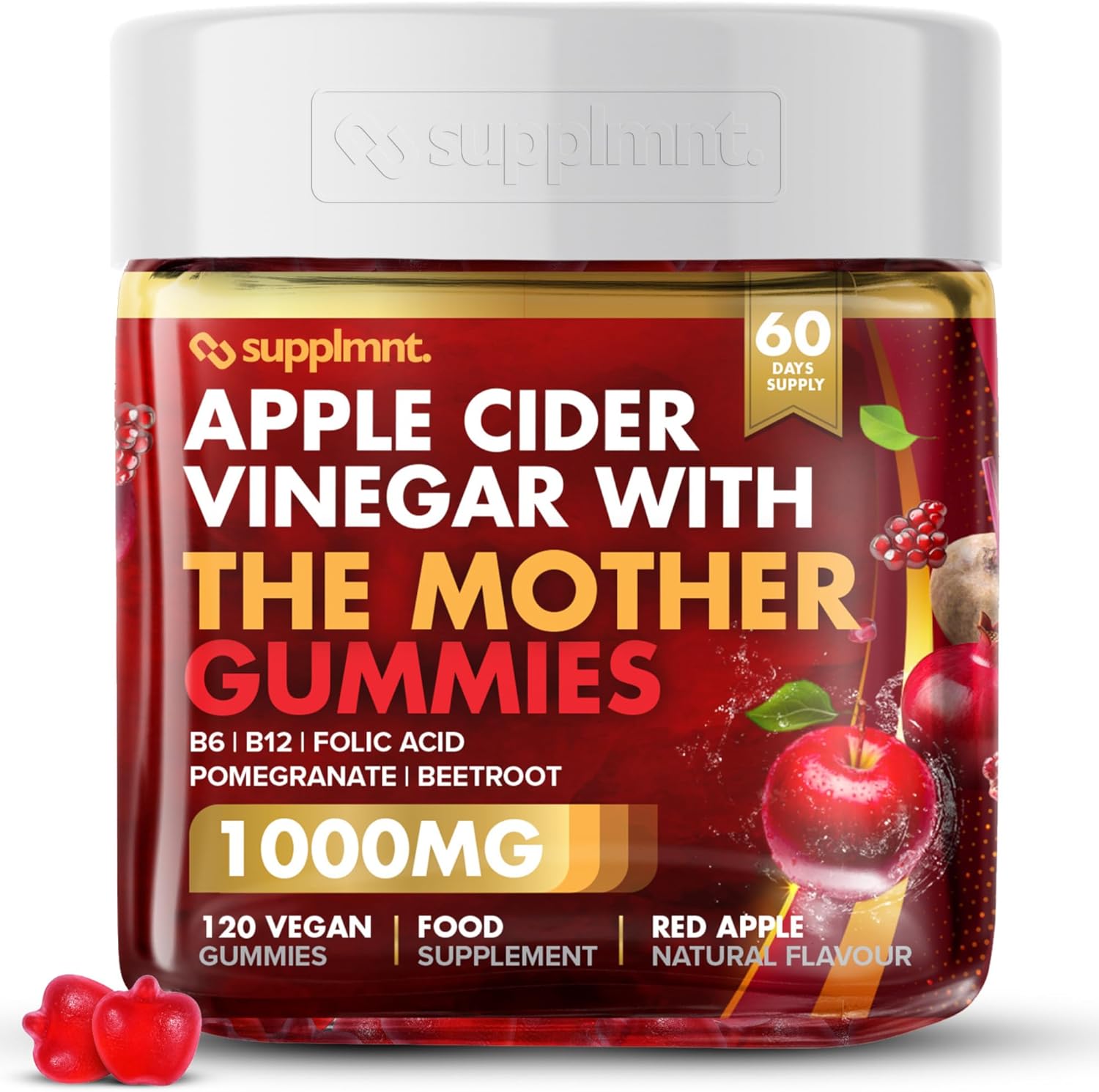 Read more about the article Apple Flavour – 120 Vegan Gummies