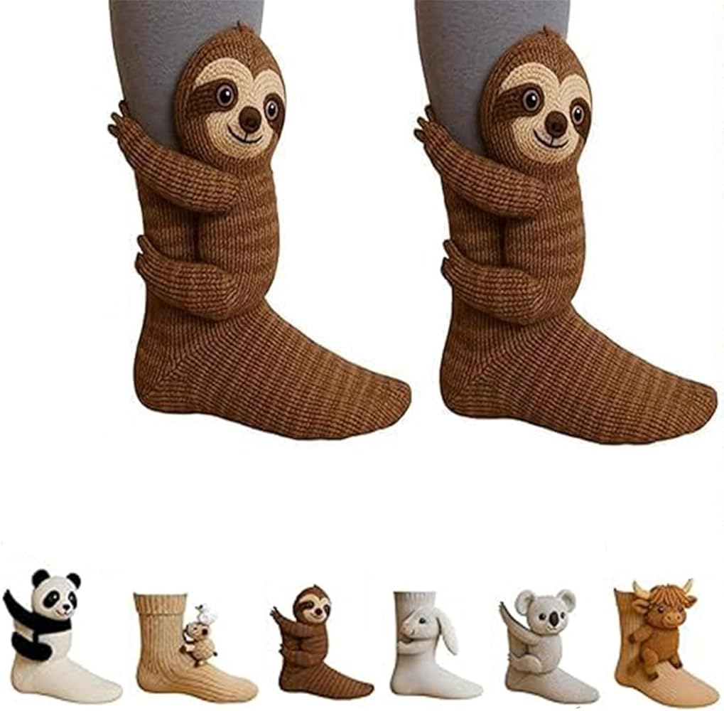 Read more about the article Kouamor 3D Animal Socks, Novelty Animal Socks, 3D Sloth Sockss, Animal Hugging Socksss, Animal Hug Sockss, Funny Sock Knit 3D for Women Kids, Winter Warm & Cozy Floor Socksss