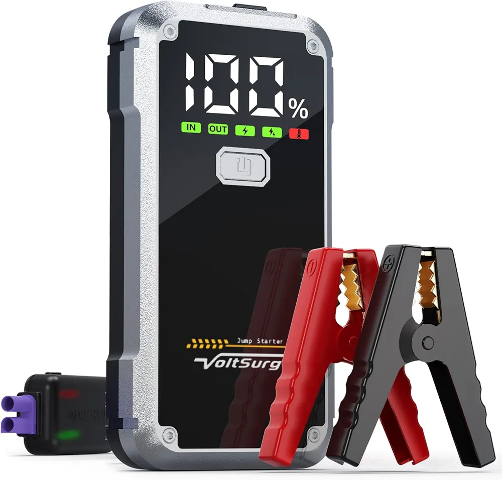 Read more about the article 6000A Jump Starter, VoltSurge Jumper Starter Portable for Up to 7.0L Gas & 5.5L Diesel Engines, 12V Car Battery Charger, Jump Box Battery Pack with LCD