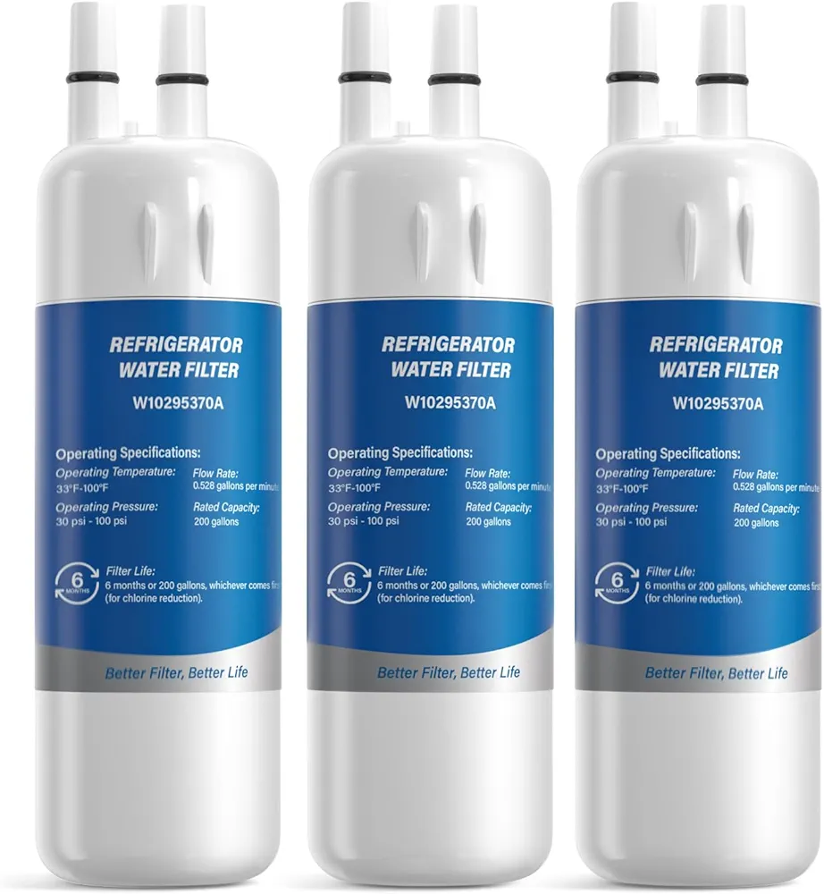 Read more about the article W10295370A Water Filter Replacement, Compatible with EDR1RXD1, Filter 1, WHR1RXD1, W10295370, KAD1RXD1, P8RFWB2L, P8WB2L